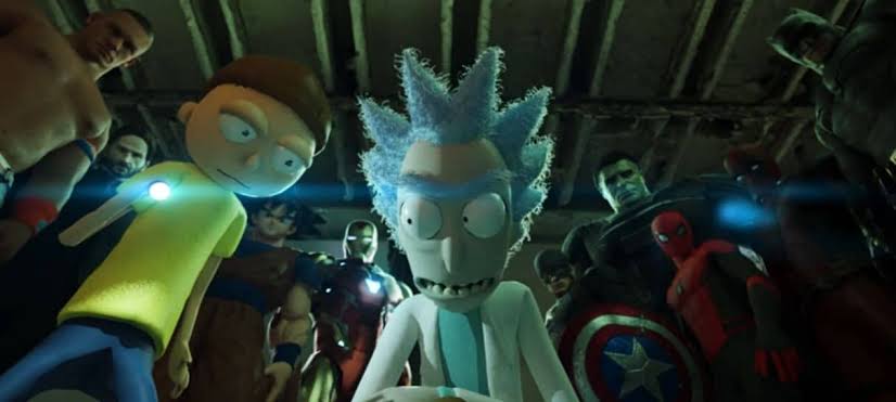 Personagens de Rick and Morty, Dragon Ball e One Punch Man  no combate ao coronavírus