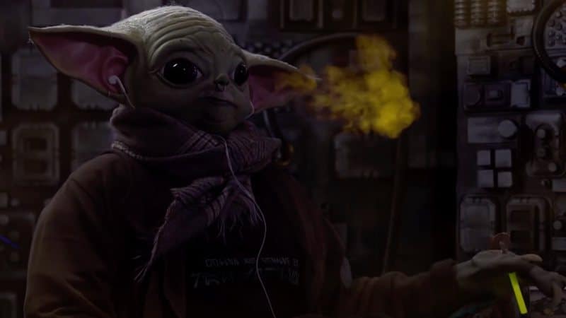 Baby Yoda fuma maconha em trailer fake da 2ª temporada de ‘The Mandalorian’