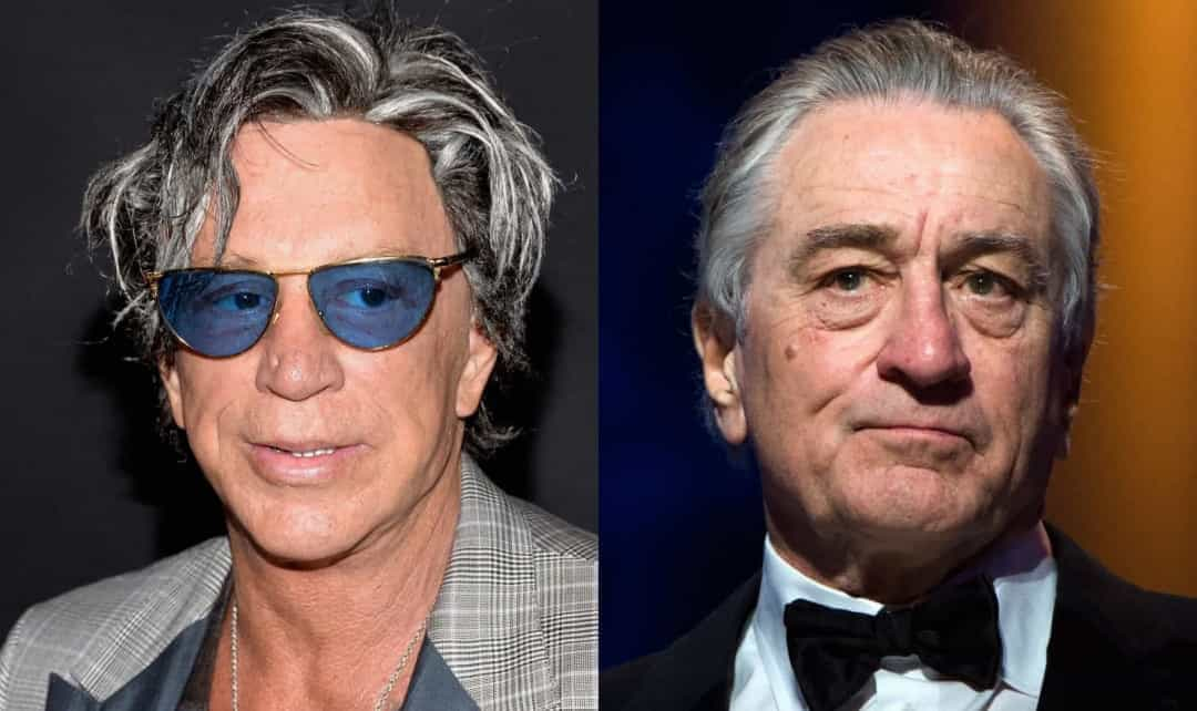 Mickey Rourke xinga e ameça Robert De Niro nas redes sociais