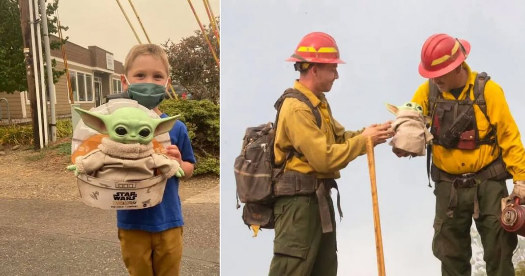 Baby Yoda ‘ajuda’ a apagar incêndios em florestas nos EUA