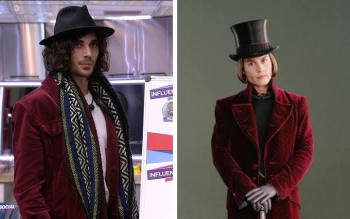 Após estilo exótico, Fiuk é comparado com Willy Wonka de Johnny Depp