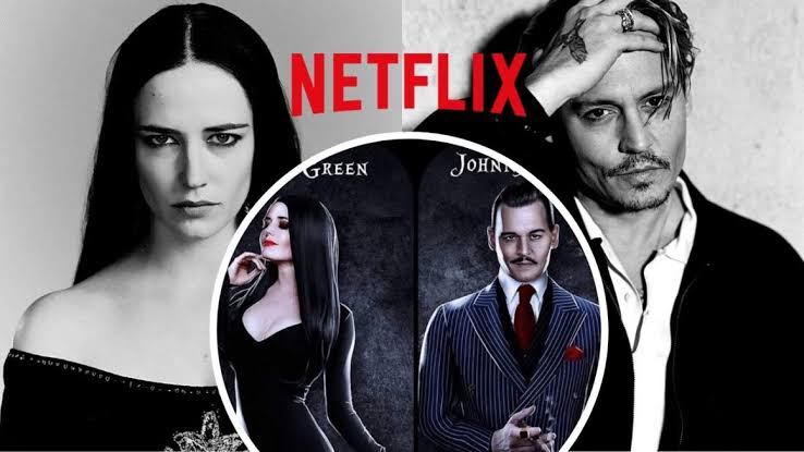 Johnny Depp e Eva Green são Gomez e Mortícia em novo pôster de fãs de Família Addams