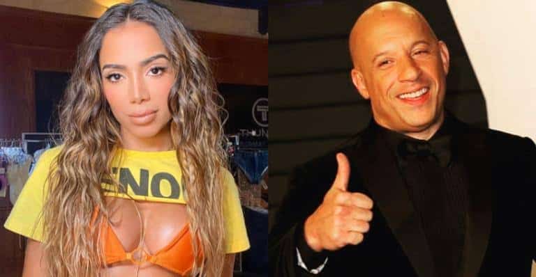 Após confirmar música na trilha sonora de Velozes e Furiosos 9, Anitta posta foto com Vin Diesel