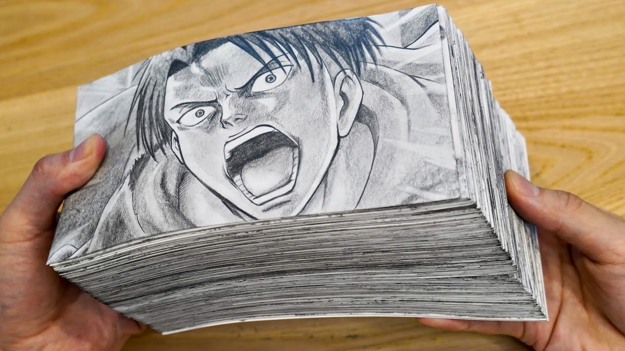 Flipbook de “Shingeki no Kyojin” revive embate entre Levi e Kenny!