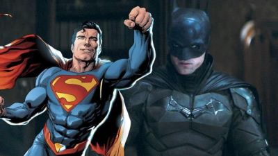 Robert Pattinson as Batman with DC Comics Superman in The Batman 00be4dc9