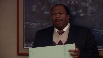 Crescent Illustration Board Held by Leslie David Baker Stanley Hudson in The Office 2 146a9540