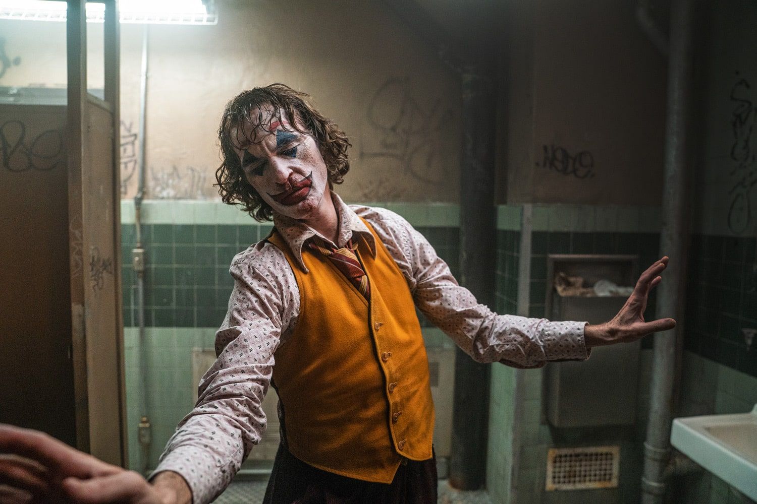 Coringa fotos bastidores