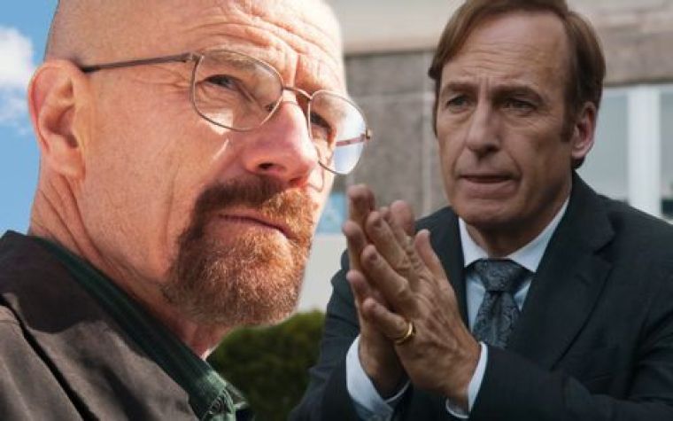 Bryan Cranston as Walter White in Breaking Bad and Bob Odenkirk as Jimmy McGill in Better Call Saul 6f2d48fa