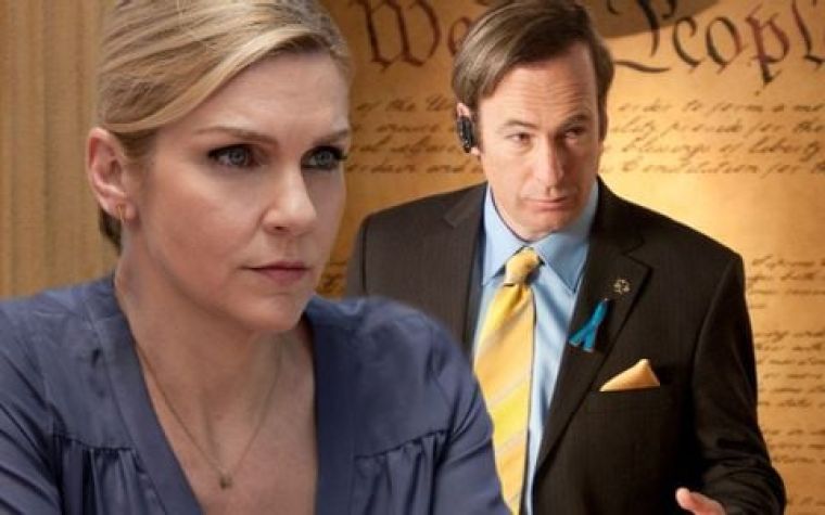 Rhea Seehorn as Kim Wexler and Bob Odenkirk as Jimmy in Better Call Saul a63923bc