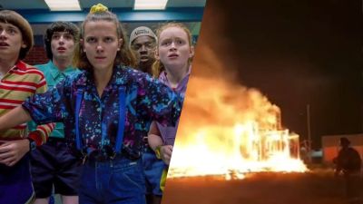 Stranger Things | Vídeo mostra incêndio destruindo o estúdio de gravação da 4ª Temporada